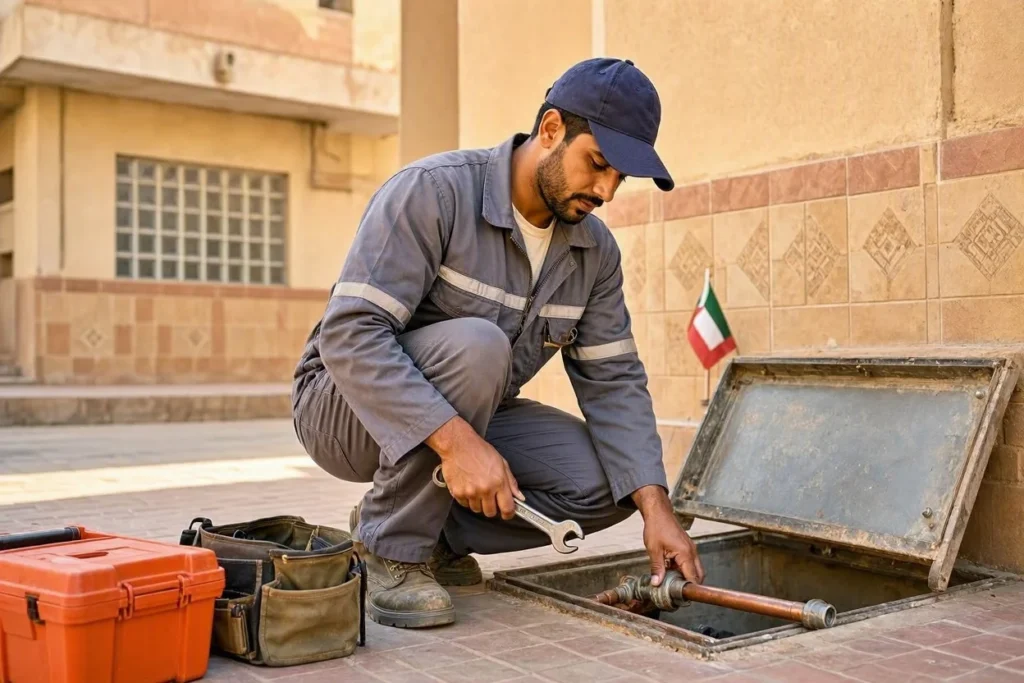 فني صحي جمعية الرميثية يقدم خدمات السباكة والصيانة العامة