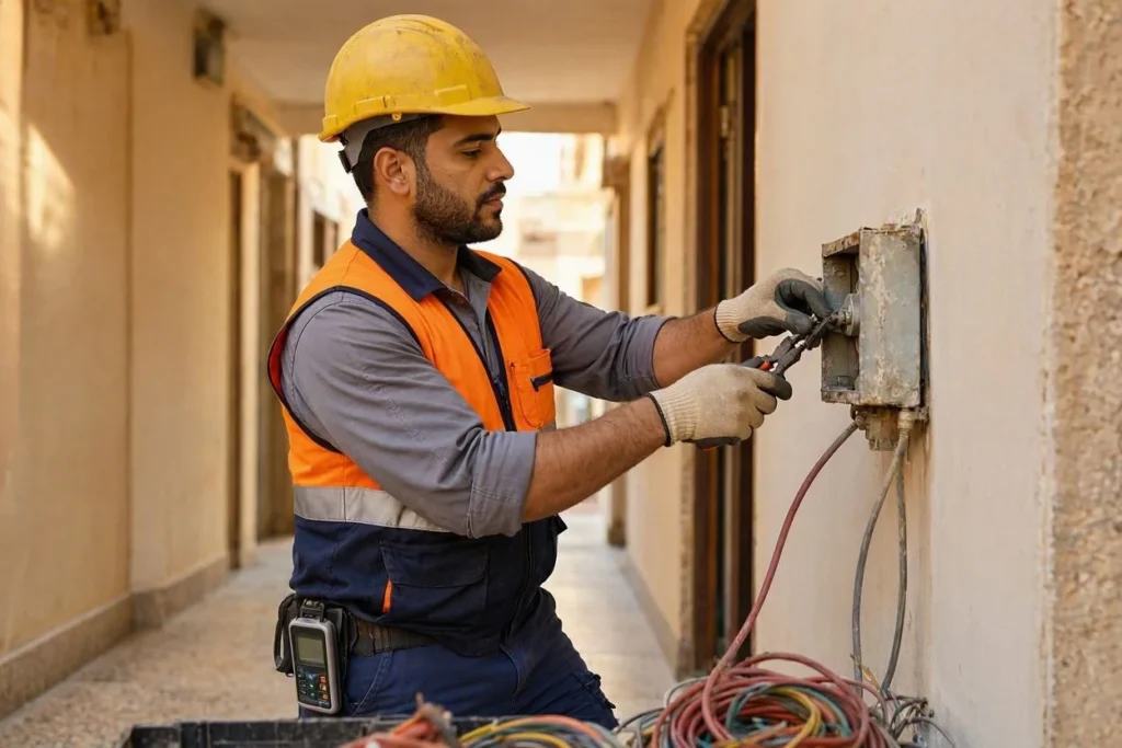 رقم كهربائي جمعية المطلاع متمرس في تنفيذ مختلف أعمال الكهرباء